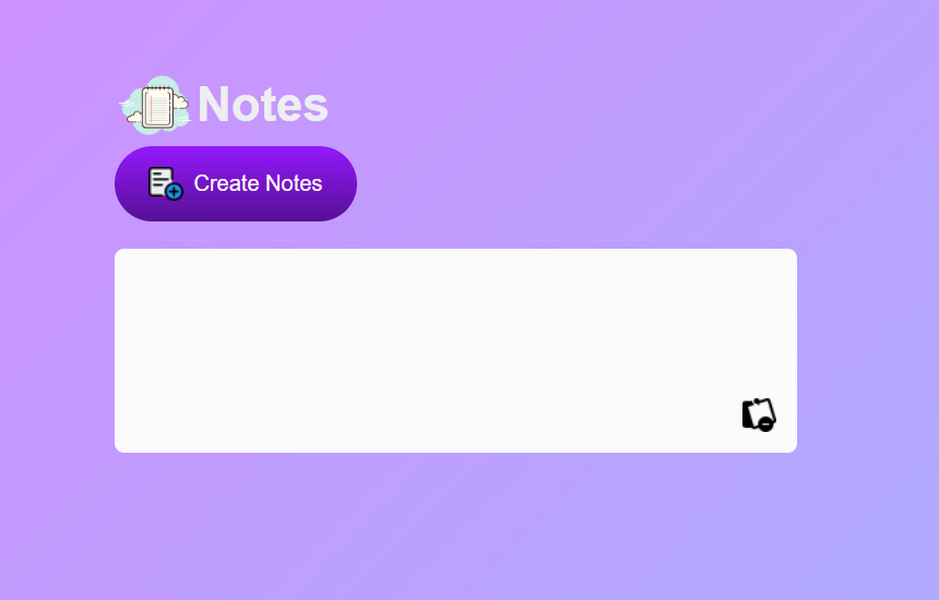 CRUD Note Application
